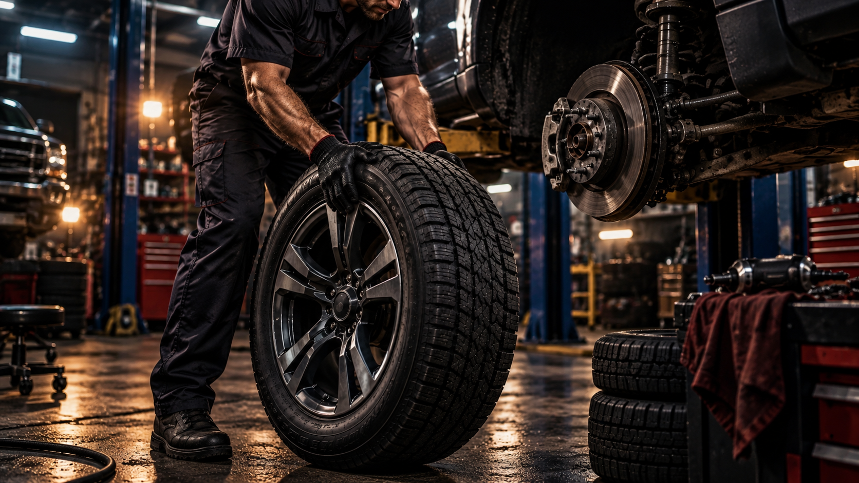 Tire service at OSSCO Motors